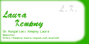 laura kempny business card